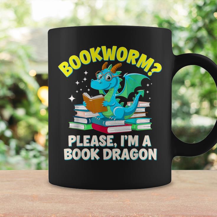 Bookworm Please I'm A Book Dragon Cute Nerds Fantasy Reader Graphic Print Coffee Mug Gifts ideas