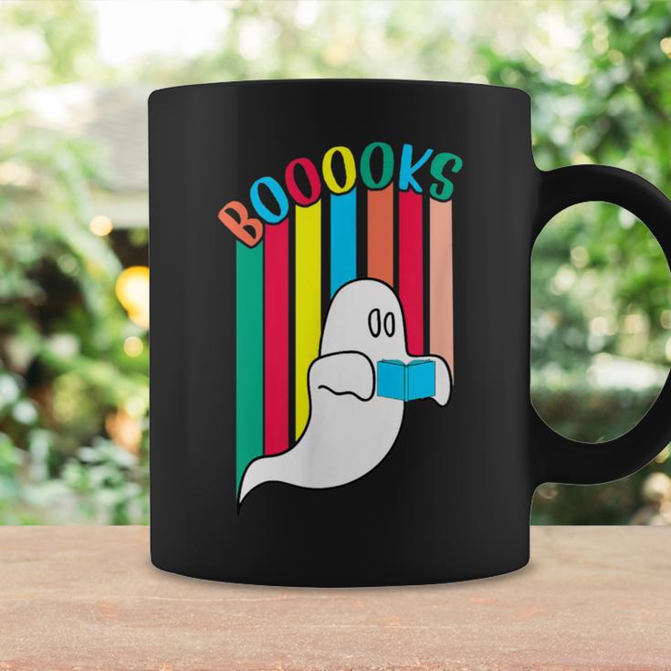 Booooks Boo Books Halloween Librarian Reading Lover Bookworm Graphic Print Coffee Mug Gifts ideas