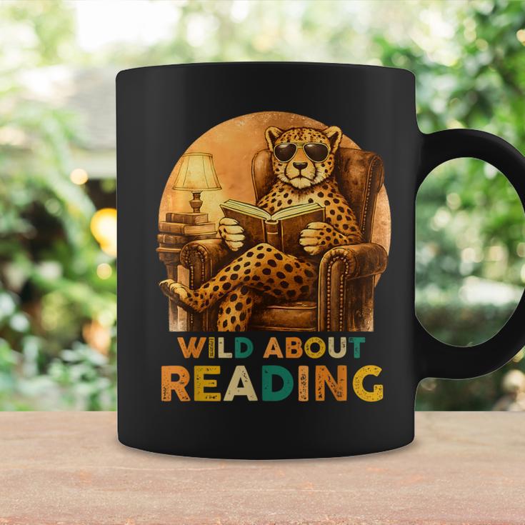 Boys Animal Wild About Reading Cheetah Book Graphic Print Coffee Mug Gifts ideas