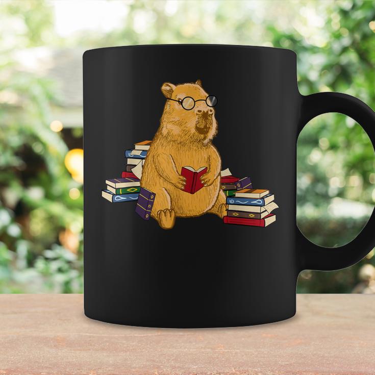 Capybara Reading Books Graphic Print Coffee Mug Gifts ideas Capybara Reading Books Graphic Print Coffee Mug Gifts ideas
