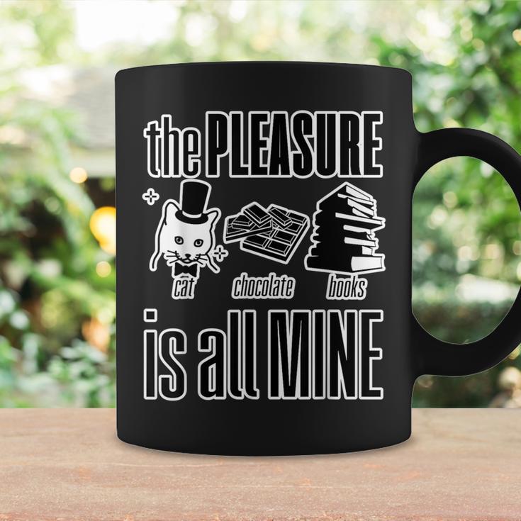 Cat Chocolate Books All Mine Graphic Print Coffee Mug Gifts ideas