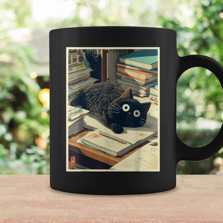 Cat Teacher Student School Last Day Books First 100th Day Graphic Print Coffee Mug Gifts ideas