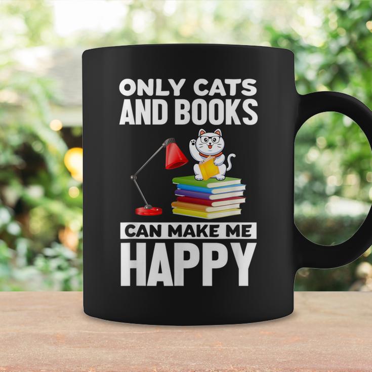 Only Cats And Books Can Make Me Happy Cat Lover Men Women Kids Graphic Print Coffee Mug Gifts ideas Only Cats And Books Can Make Me Happy Cat Lover Men Women Kids Graphic Print Coffee Mug Gifts ideas