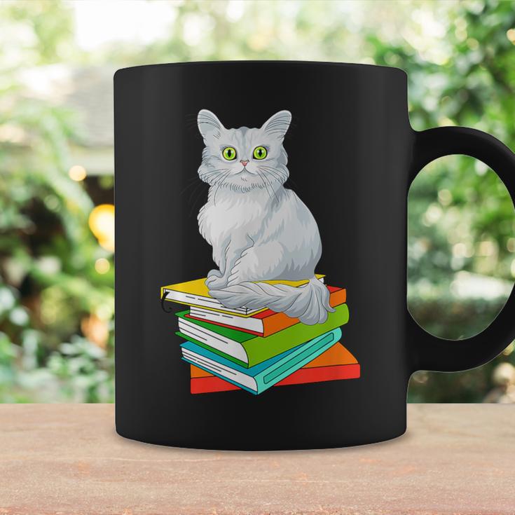 Cats And Books Lover Persian Cat For Men Women Kids Graphic Print Coffee Mug Gifts ideas
