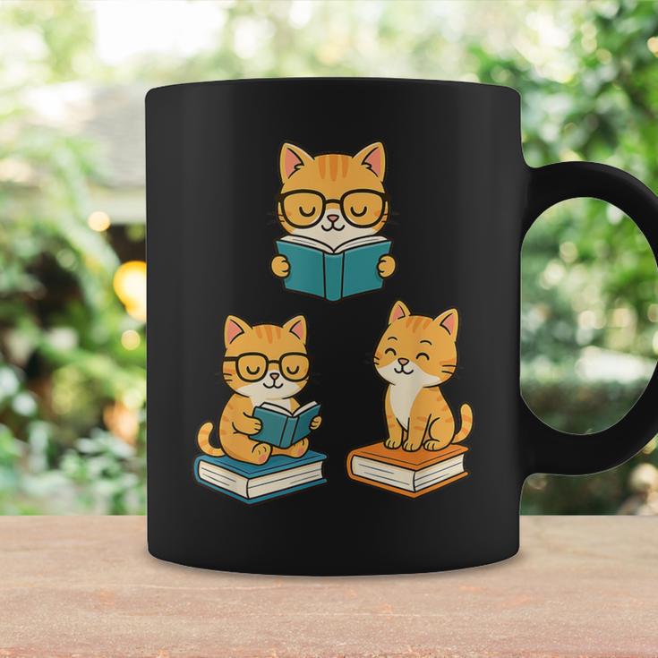 Cats Reading Book Lover Reading Bookworm Reader Graphic Print Coffee Mug Gifts ideas