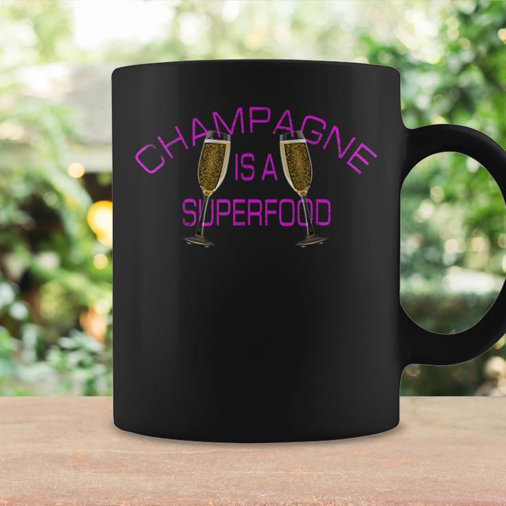 Champagne Is Auperfood シャンパンはスーパーフード ワインパーティー好きにはたまらない コーヒーマグ ギフトのアイデア