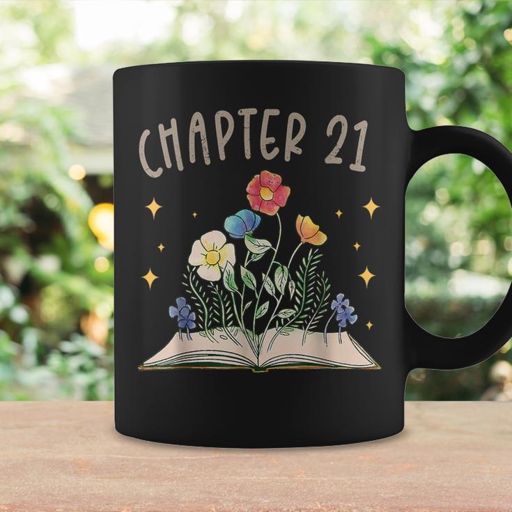 Chapter 21st Birthday Bookworm 21 Years Old For Book Lovers Graphic Print Coffee Mug Gifts ideas