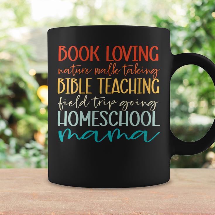 Christian Women Retro Homeschool Mama Book Loving Field Trip Graphic Print Coffee Mug Gifts ideas