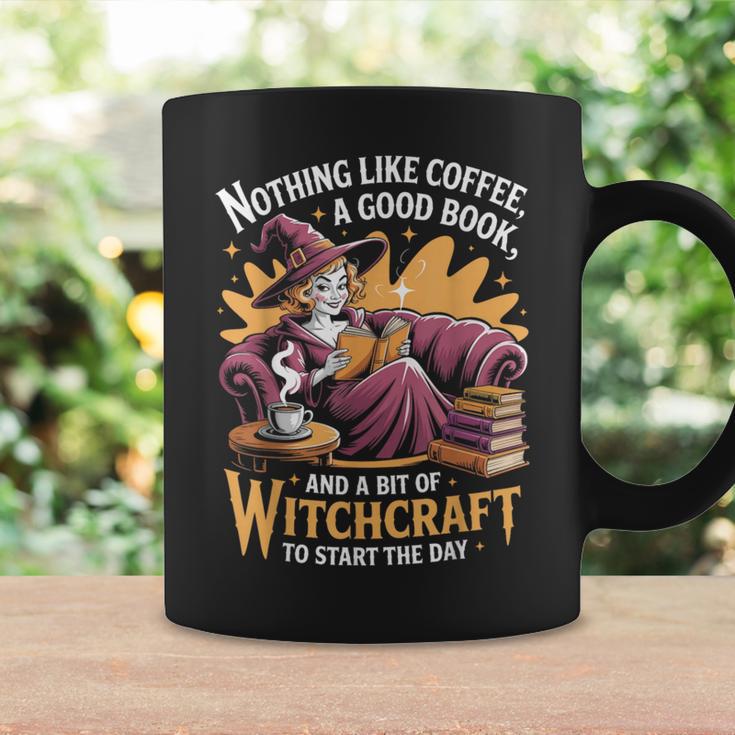 Coffee Book Witchcraft Witch Witches Bookish Reader Reading Graphic Print Coffee Mug Gifts ideas
