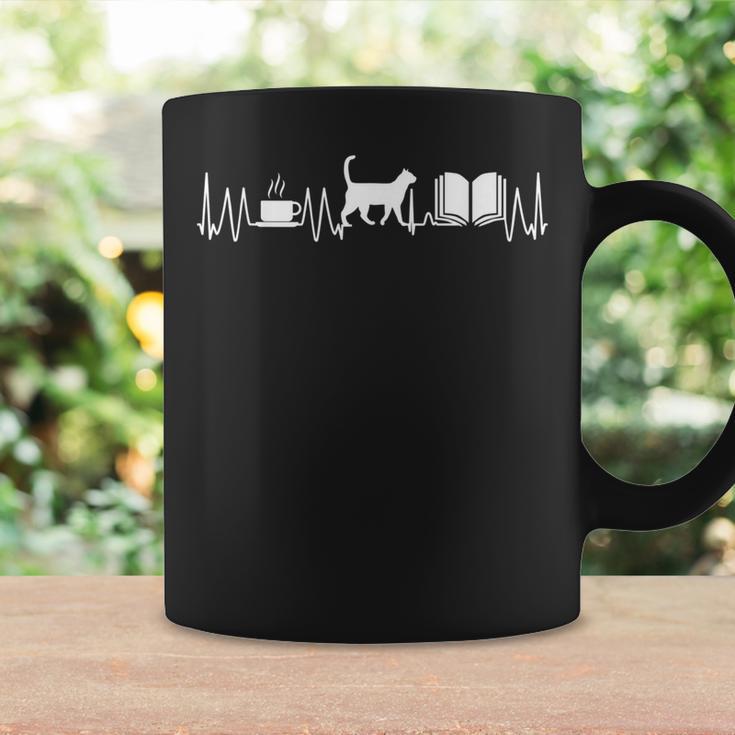 Coffee Tea Cat Book Cats Books Heartbeat Pulse Heart Men Women Kids Graphic Print Coffee Mug Gifts ideas Coffee Tea Cat Book Cats Books Heartbeat Pulse Heart Men Women Kids Graphic Print Coffee Mug Gifts ideas