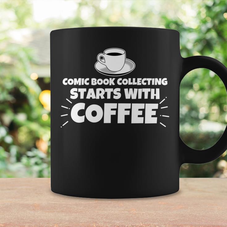 Comic Book Collecting Starts With Coffee Funny Graphic Print Coffee Mug Gifts ideas Comic Book Collecting Starts With Coffee Funny Graphic Print Coffee Mug Gifts ideas