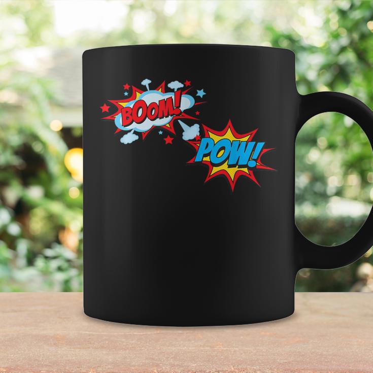 Comic Book POW Shirt BOOM Retro Superhero Costume Graphic Print Coffee Mug Gifts ideas