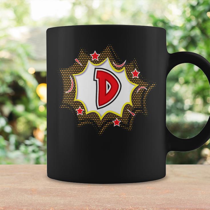 Comic Book Style Monogram Letter D For Boys Girls Women Men Graphic Print Coffee Mug Gifts ideas Comic Book Style Monogram Letter D For Boys Girls Women Men Graphic Print Coffee Mug Gifts ideas