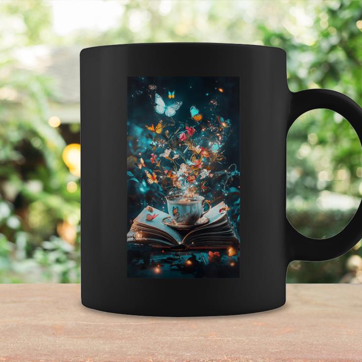 Cosmic Botanical Book Lover Reading Graphic Print Coffee Mug Gifts ideas