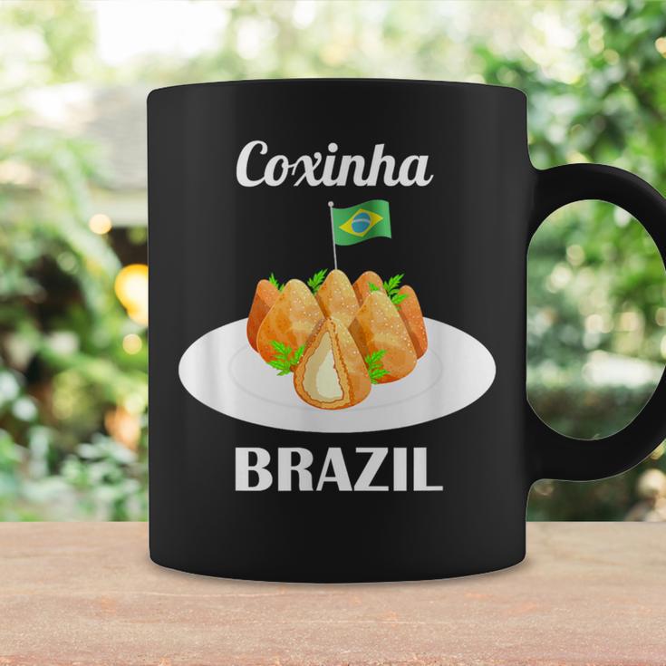 Coxinha 伝統的なブラジル料理 ブラジル国旗 コーヒーマグ ギフトのアイデア