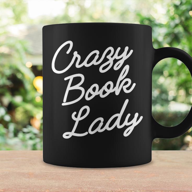 Crazy Book Lady Librarian Appreciation Humor Cute Literary Graphic Print Coffee Mug Gifts ideas