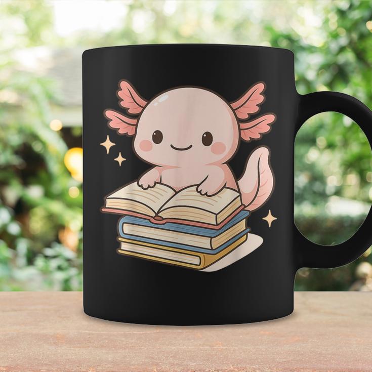 Cute Axolotl Reading Books Shirt Kawaii Axolotl Lover Graphic Print Coffee Mug Gifts ideas