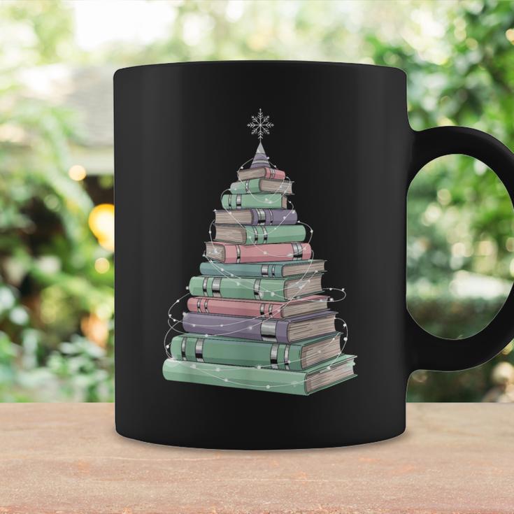Cute Bookmas Christmas Book Tree Book Lover Teacher Graphic Print Coffee Mug Gifts ideas