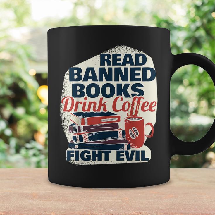 Cute Bookworm Tees Read Banned Books Drink Coffee Small -Adults Graphic Print Coffee Mug Gifts ideas