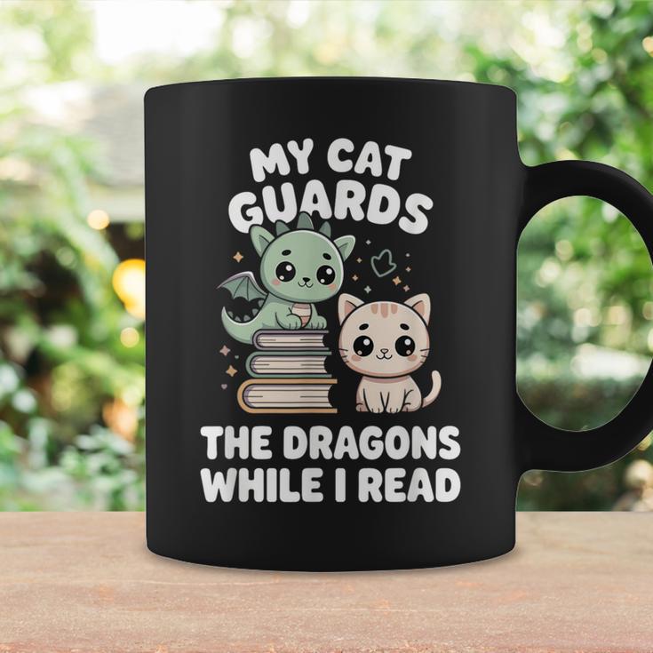 Cute Fantasy Book Reader Apparel Cat Dragon Bookish Magic Graphic Print Coffee Mug Gifts ideas Cute Fantasy Book Reader Apparel Cat Dragon Bookish Magic Graphic Print Coffee Mug Gifts ideas