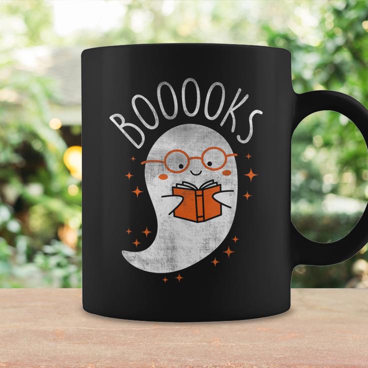 Cute Ghost Book Reading Halloween Teacher Top Graphic Print Coffee Mug Gifts ideas