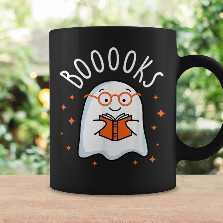 Cute Ghost Reading Book Booooks Teacher Halloween School Kid Graphic Print Coffee Mug Gifts ideas