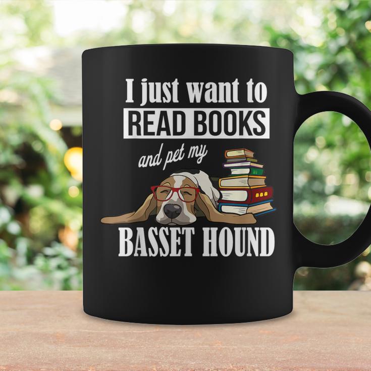 Cute Kids Read Books & Pet My Basset Hound Dog Lover Graphic Print Coffee Mug Gifts ideas Cute Kids Read Books & Pet My Basset Hound Dog Lover Graphic Print Coffee Mug Gifts ideas