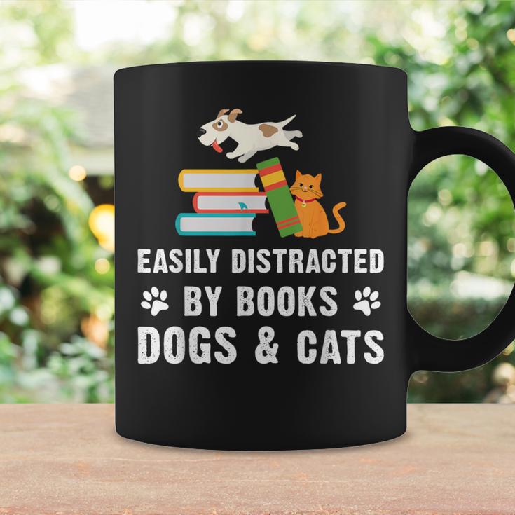 Cute Pet Animals Book Easily Distracted By Dogs Cats & Books Graphic Print Coffee Mug Gifts ideas Cute Pet Animals Book Easily Distracted By Dogs Cats & Books Graphic Print Coffee Mug Gifts ideas