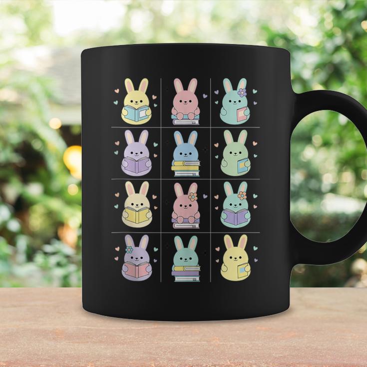 Cute Reading Bunny Book Lover Literary Woodland Animals Graphic Print Coffee Mug Gifts ideas