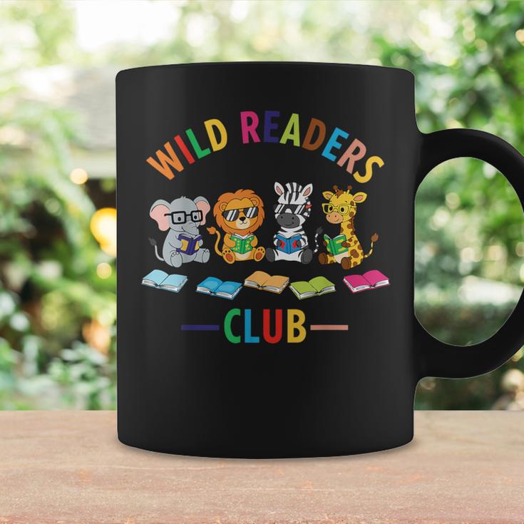 Cute Safari Animals Reading Books Reading Club Kids Literacy Graphic Print Coffee Mug Gifts ideas
