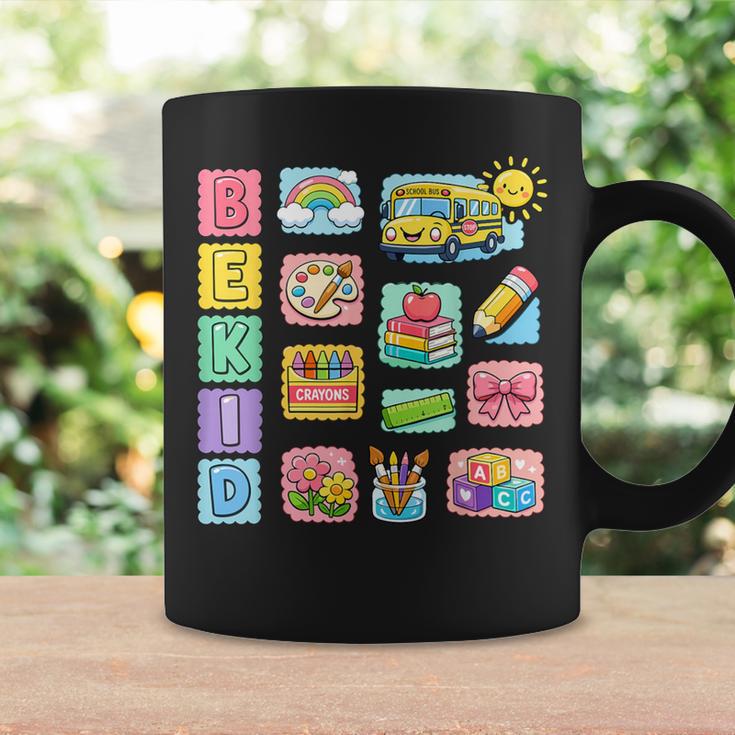 Cute Teacher Life With Crayons Rainbow Books Apple School Graphic Print Coffee Mug Gifts ideas