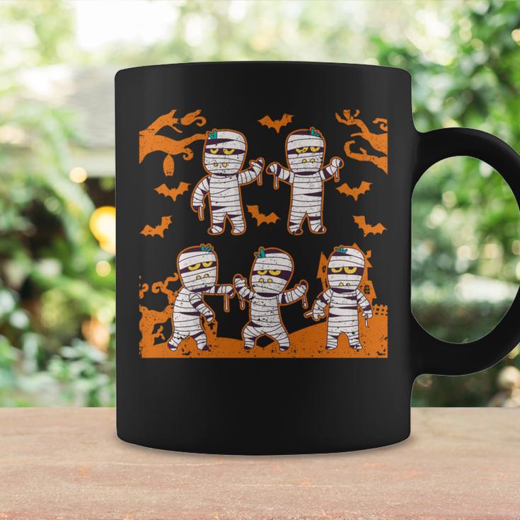 Dabbing Dancing Mummy ハロウィン ダブ ダンス ポーズ ミイラ 長袖tシャツ コーヒーマグ ギフトのアイデア