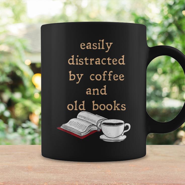 Dark Academia Aesthetic Easily Distracted By Coffee And Book Graphic Print Coffee Mug Gifts ideas Dark Academia Aesthetic Easily Distracted By Coffee And Book Graphic Print Coffee Mug Gifts ideas