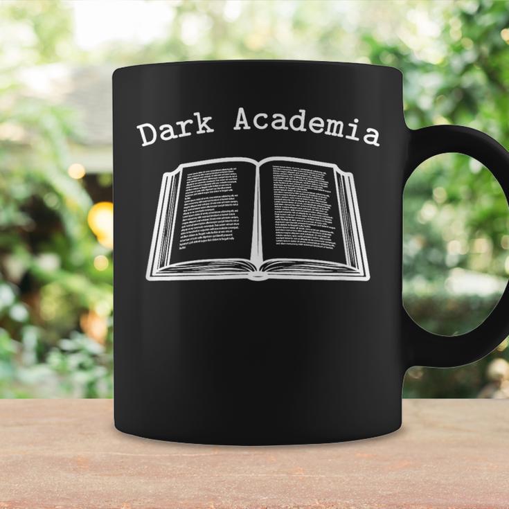Dark Academia Aesthetic Text Open Book Dark Academic Graphic Print Coffee Mug Gifts ideas Dark Academia Aesthetic Text Open Book Dark Academic Graphic Print Coffee Mug Gifts ideas