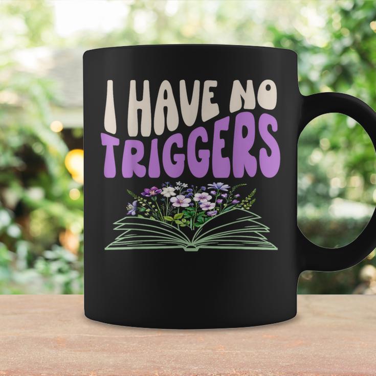 Dark Romance Shirt Women Smutt Book Merch I Have No Triggers Graphic Print Coffee Mug Gifts ideas