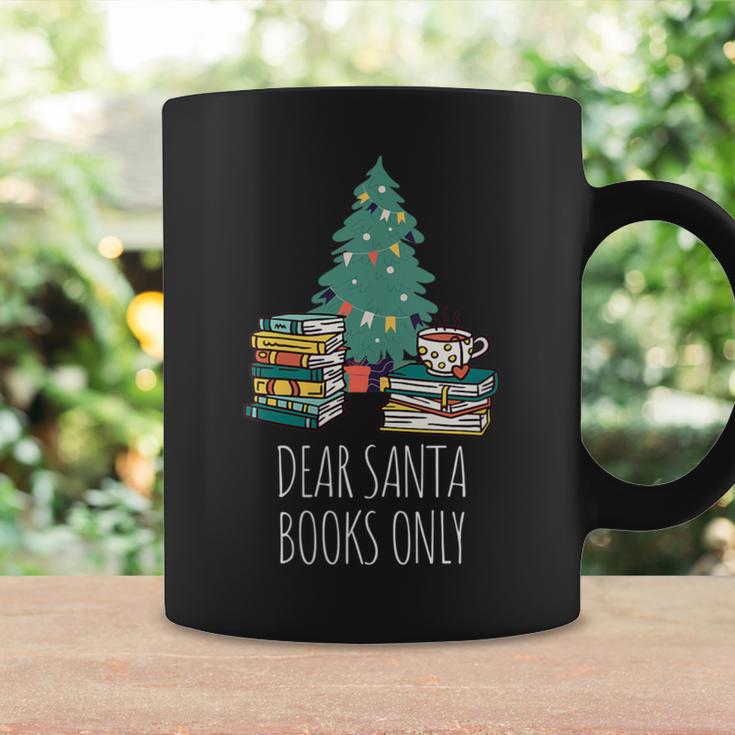 Dear Santa Books Only Bookworm Reading Library Kids Book Graphic Print Coffee Mug Gifts ideas