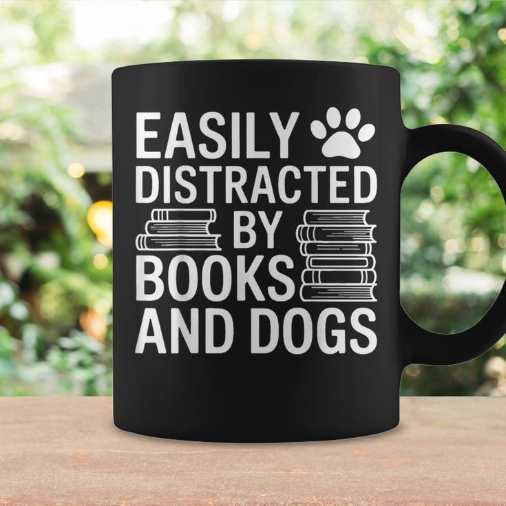 Dog Owner Bookworm Easily Distracted By Books And Dogs Graphic Print Coffee Mug Gifts ideas