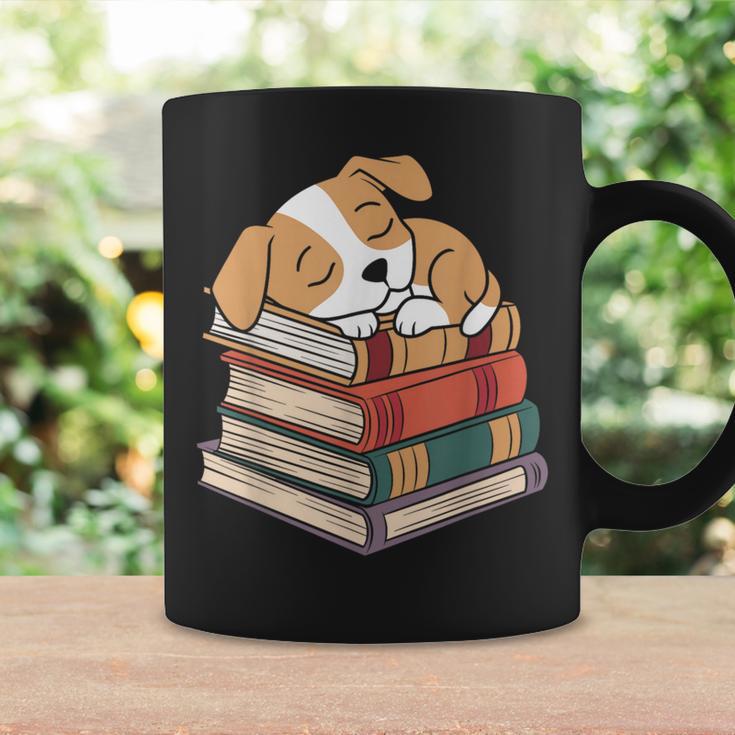 Dog Reading Book Pajama Sleep Graphic Print Coffee Mug Gifts ideas