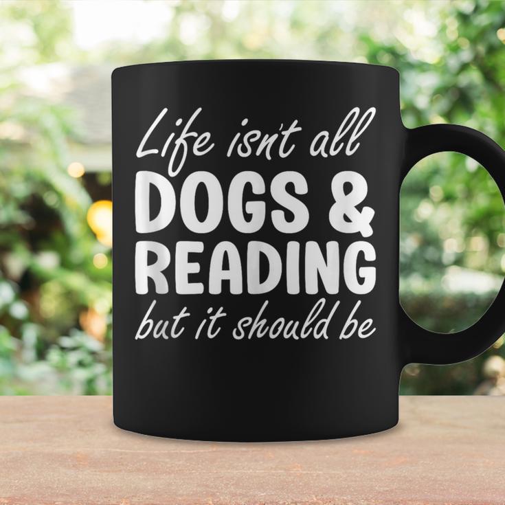 Dogs And Reading I Love Dogs I Love Reading And Books Graphic Print Coffee Mug Gifts ideas