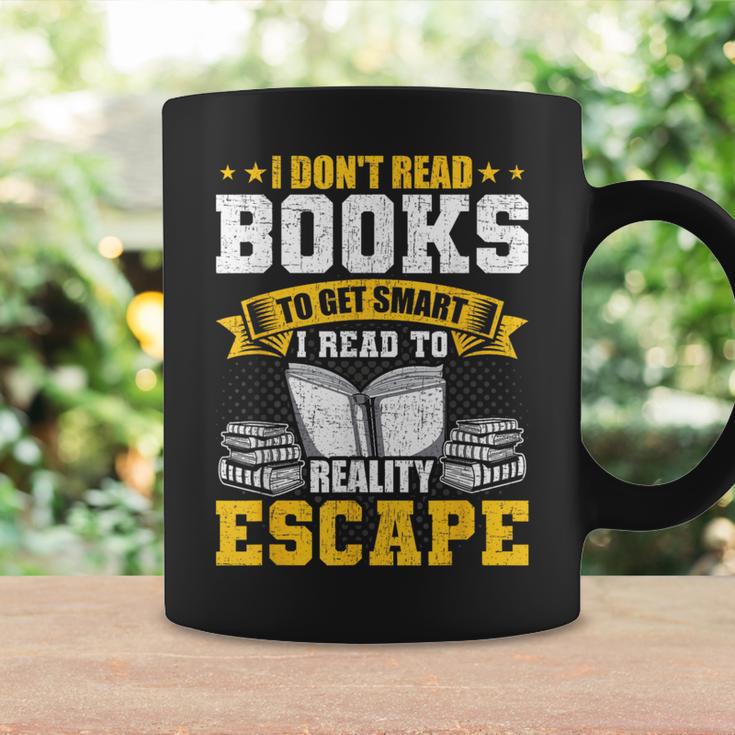 I Don't Read Books To Get Smart Book Lovers Reading Graphic Print Coffee Mug Gifts ideas