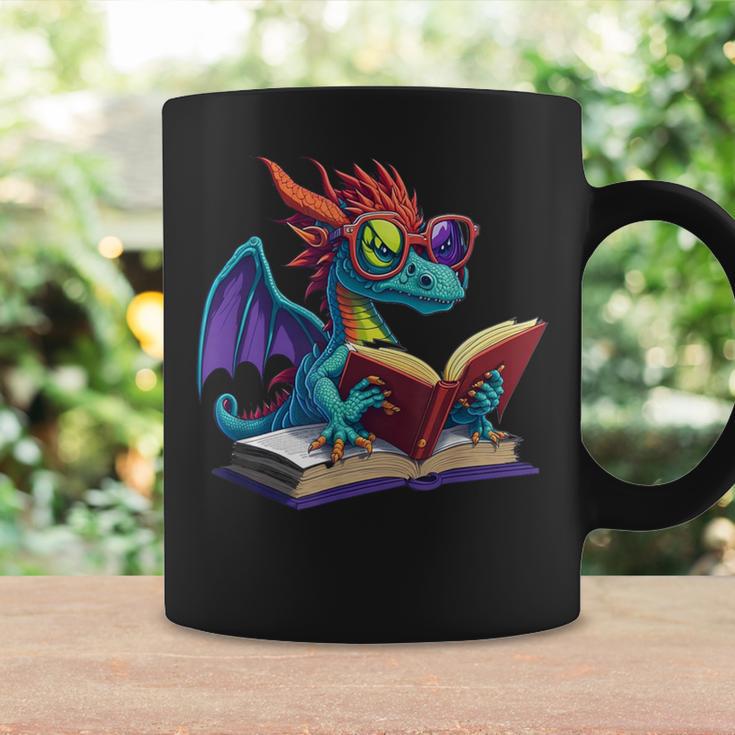 Dragon Wearing Glasses Reading A Book Graphic Print Coffee Mug Gifts ideas Dragon Wearing Glasses Reading A Book Graphic Print Coffee Mug Gifts ideas