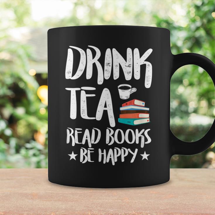 Drink Tea Read Books Be Happy Reading Book Lover Graphic Print Coffee Mug Gifts ideas