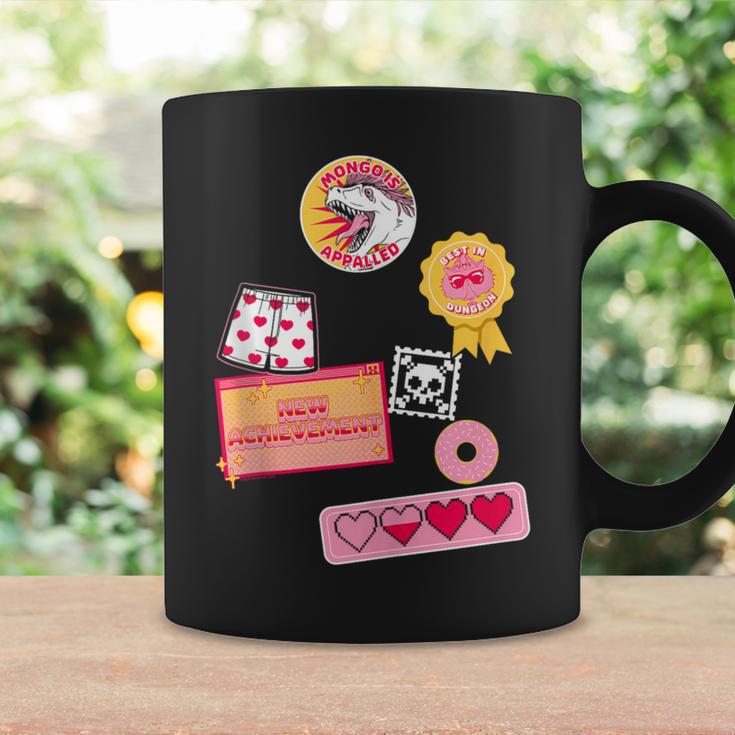 Dungeon Crawler Carl Colorful Sticker Collage LitRPG Book Graphic Print Coffee Mug Gifts ideas