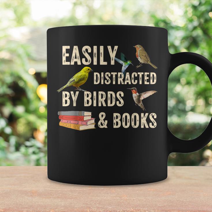 Easily Distracted By Birds & Books Vintage Birder Graphic Print Coffee Mug Gifts ideas Easily Distracted By Birds & Books Vintage Birder Graphic Print Coffee Mug Gifts ideas
