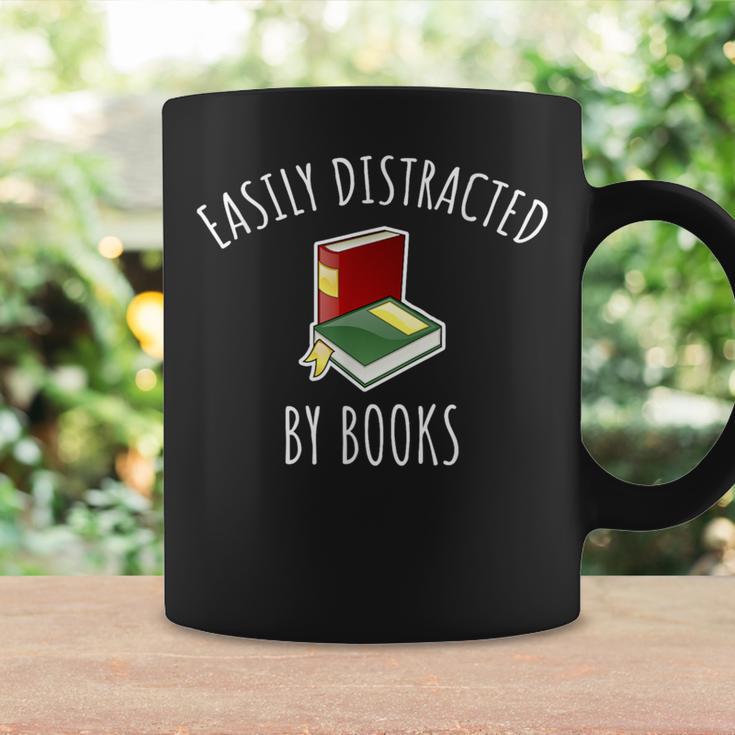 Easily Distracted By Books Shirt Reading T-Shirt Graphic Print Coffee Mug Gifts ideas