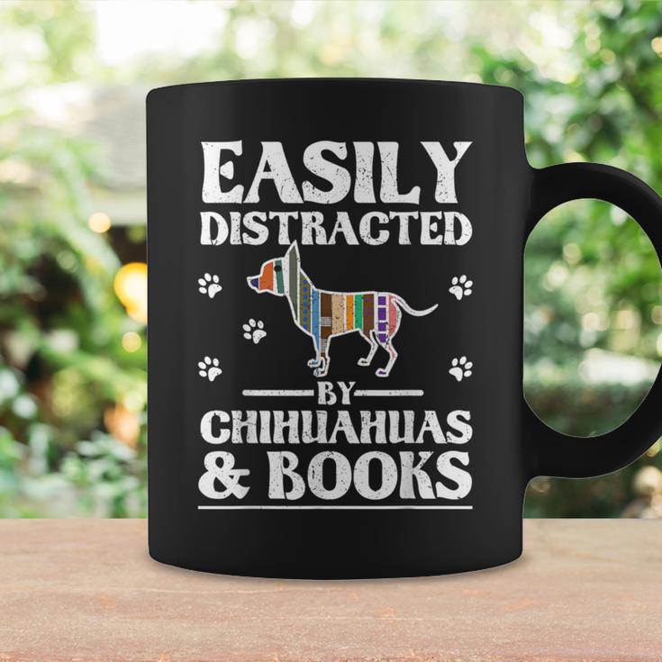 Easily Distracted By Chihuahuas & Books Graphic Print Coffee Mug Gifts ideas Easily Distracted By Chihuahuas & Books Graphic Print Coffee Mug Gifts ideas