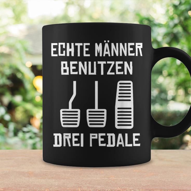 Echte Männer Benutzen Drei ペデール 旧車 手動運転 コーヒーマグ ギフトのアイデア