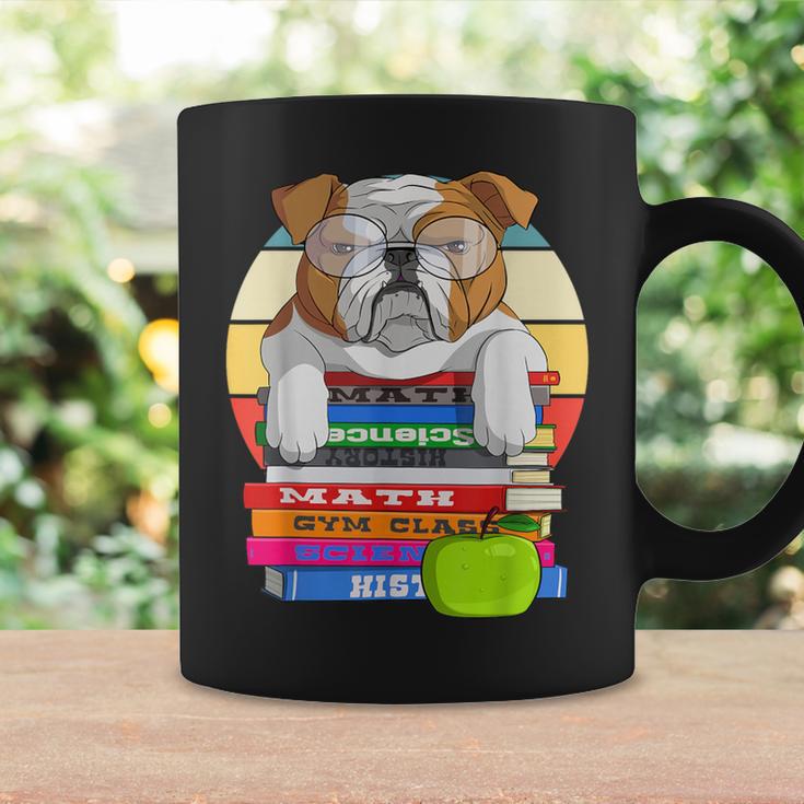 English Bulldog Back To School Book Worm Dog Graphic Print Coffee Mug Gifts ideas