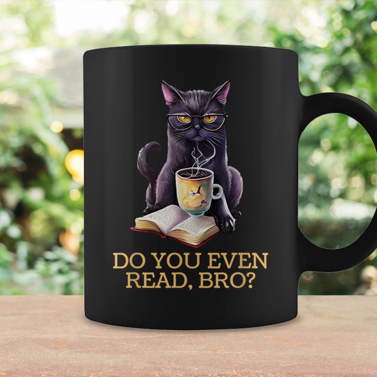 DO YOU EVEN READ BRO Cat Lover's Reading Books Graphic Print Coffee Mug Gifts ideas