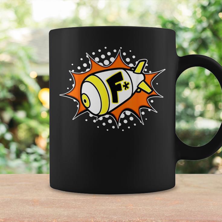 F-Bomb Retro Action Word Comic Book Cartoon Pop Art Graphic Print Coffee Mug Gifts ideas
